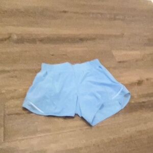 Lululemon Hotty Hot High-Rise Lined Short 4" size 4 LIGHT BLUE